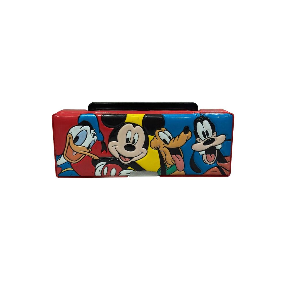 Vintage 1991 Disney FLOMO Mickey & Friends Boombox Pop-Up Pencil Case Sharpener